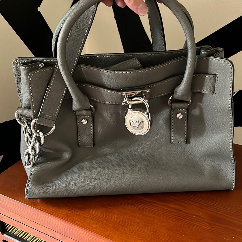 COPY - Michael Kors Gunmetal Medium Chain Tote